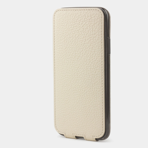 Чехол для iPhone X/XS из натуральной кожи теленка, молочного цвета