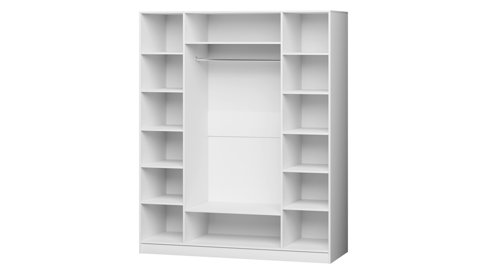 Шкаф-купе Ариадна Белый Фасадный 0101  240*45*240