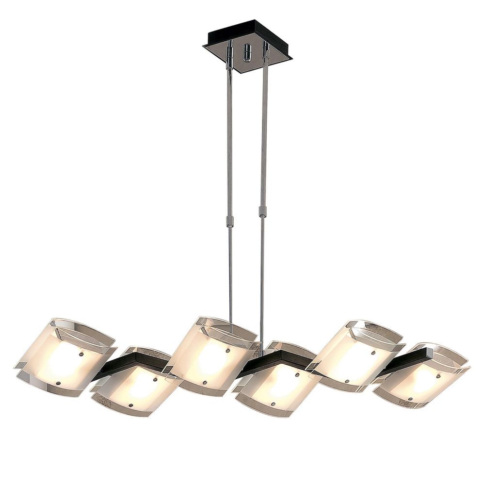 Citilux Сантона CL210165 Люстра на штанге Венге Хром