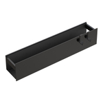 Boheme Полка настенная 60см Shine gun metal + 2 крючка