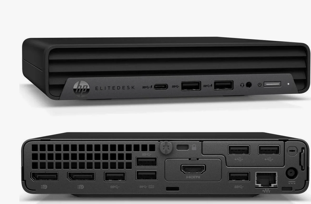 Неттоп HP EliteDesk 800 G6 (Intel Core i3-10100T, RAM 8ГБ, SSD 256ГБ, Intel UHD Graphics 630, Win 10 Pro)