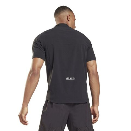 Теннисное поло Reebok Les Mills Zip Polo M - black