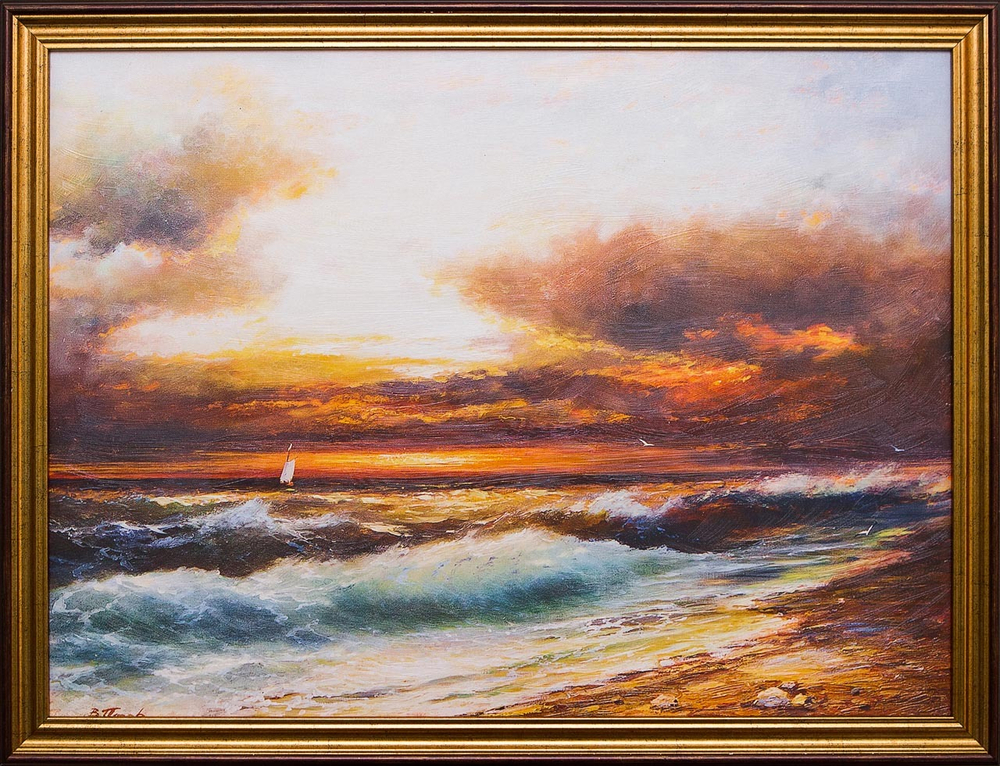 Репродукция " Утренний натюрморт" К.С. Петров-Водкин, холст 30x40 см.