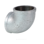 Угольник проходной чугун оц Ду 15 (1/2") ВР/ВР Fittex PLUS