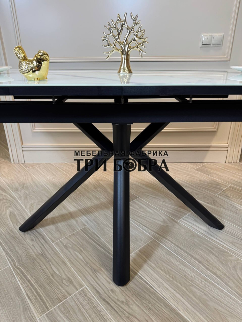 Кухонный раздвижной стол "Элит", итальянский мрамор