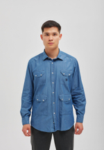 Рубашка мужская Denim LIGHT BLUE