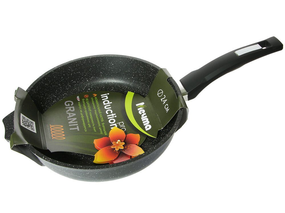 Сковорода 24см Гранит black Induction Pro