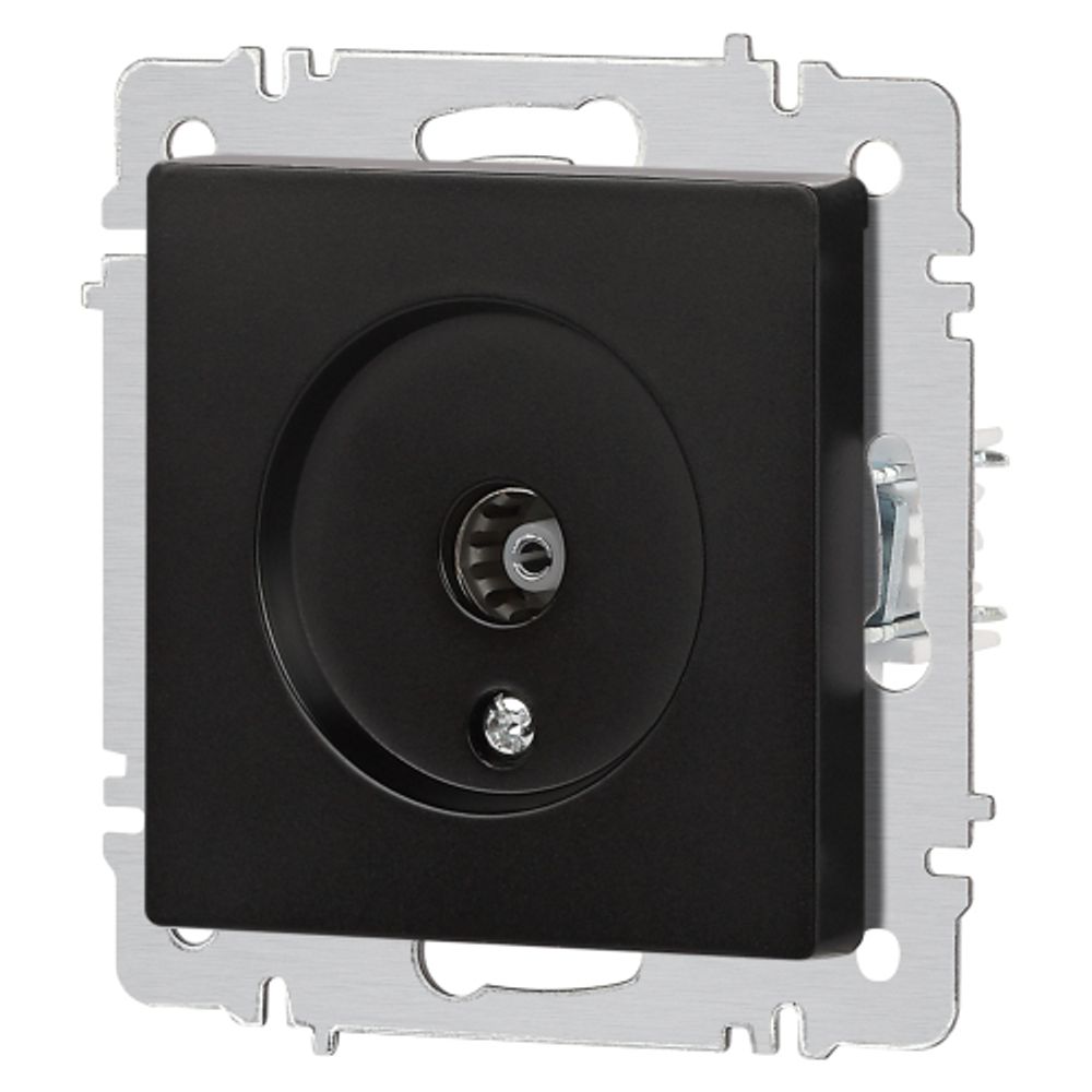 Розетка Intro Accent 6-301-05 TV одиночная, IP20, СУ, антрацит | Intro