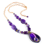 10117261 Колье Роман с камнем