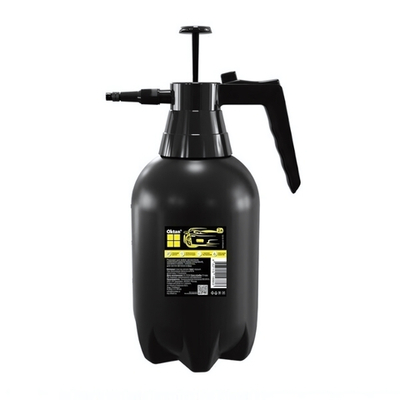 Опрыскиватель OKTAN с помпой, 2л, с кнопкой фиксации нажатия, цвет черный