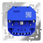 Розетка встраиваемая VOLTUM S70 с заземлением и защитными шторками, 16А, с USB, A+A, (белый матовый)
