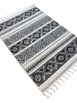 Ковер Vicenza B0359A Anthracite/Cream Прямоугольник