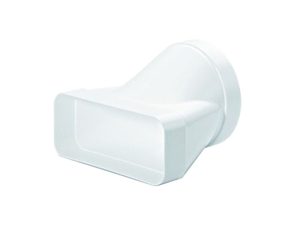 Наконечник для воздуховода ø150 мм, прямоугольный-круглый, длина 190 мм