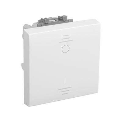 Выключатель двухполюсный одноклавишный модульный, "Avanti", "Белое облако", 2 модуля