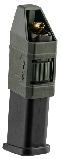 Одинарный пенал для магазинов Glock 9мм c заряжателем и креплением Paddle