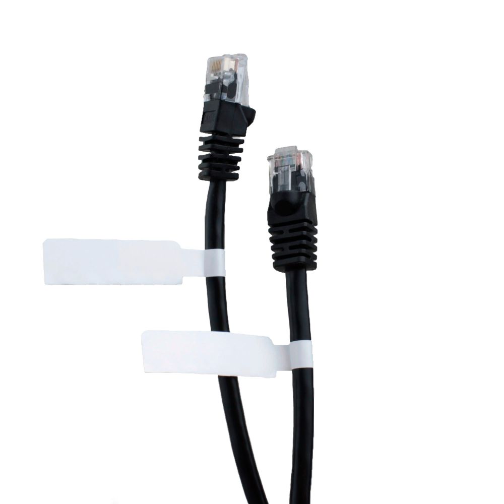 Складной флажок в рулоне 60х20 для кабеля диамтером до 10мм, белый