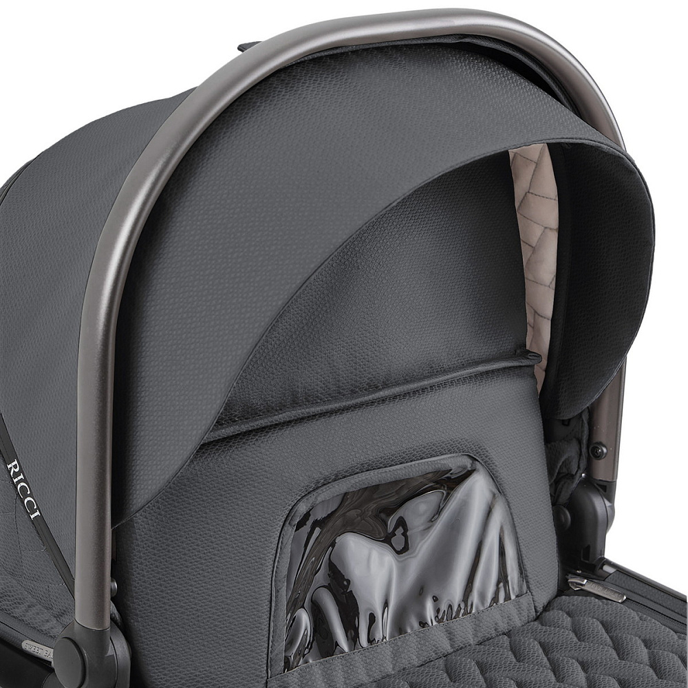 Коляска 3 в 1 Sweet Baby Ricci Air + автокресло Premier Black Steel Grey (Air)