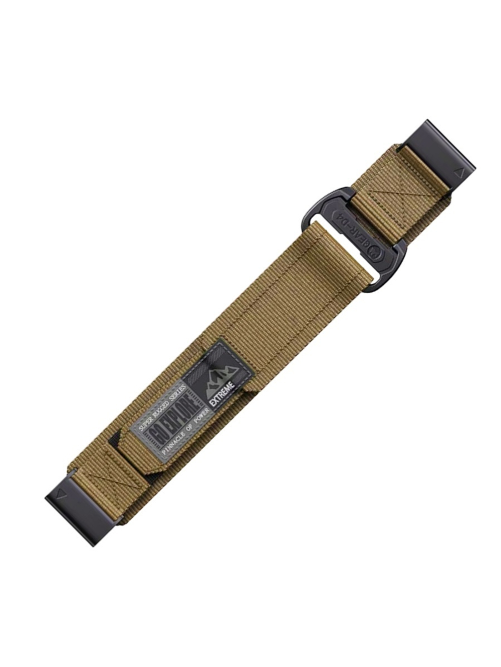 Нейлоновый ремешок 26 мм для Garmin (циферблат 51мм) QuickFit на липучке (Бронзовый)
