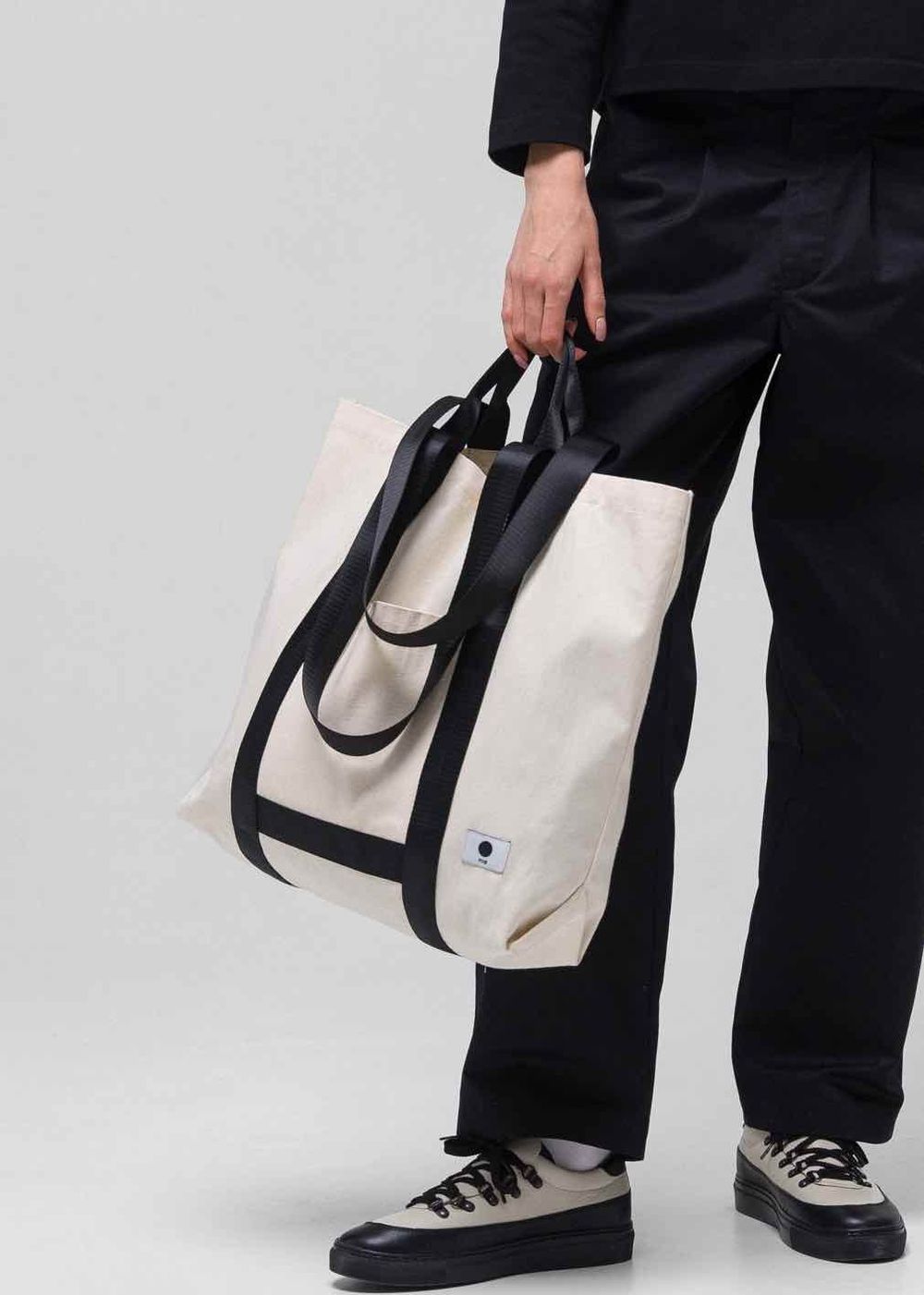 Шоппер FOS с ручками из стропы Бежевый