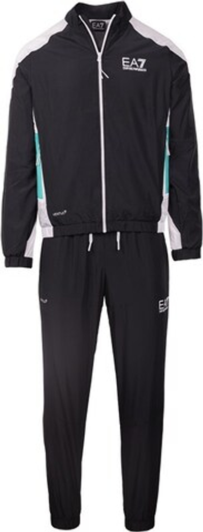 Теннисный костюм EA7 Man Woven Tracksuit - Black