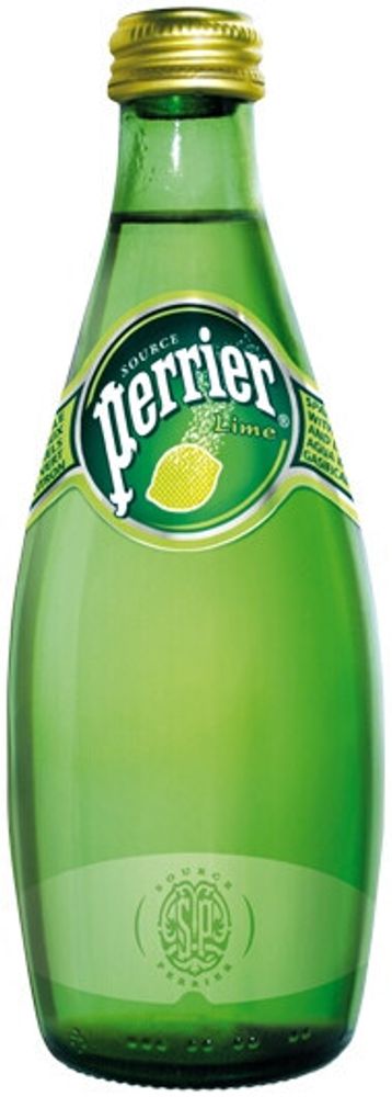 Вода природная минеральная Перрье Лайм / Perrier Lime 0.33л - 24шт