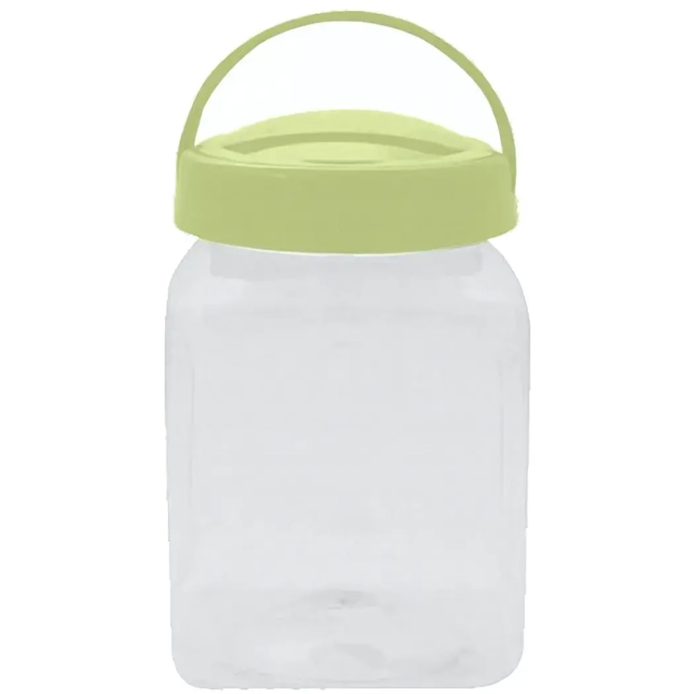 Емкость для хранения 2л «Verona» квадратная ПЭТ салатовый