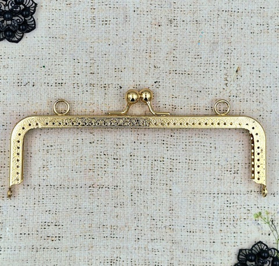 Застежка-фермуар пришивная, р. 20х6 см, золото