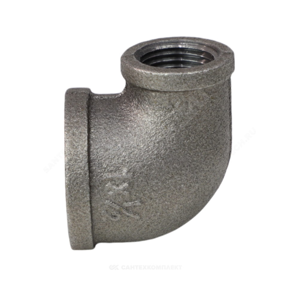 Угольник переходной чугун Ду 20х15 (3/4"х1/2") ВР/ВР Fittex PLUS