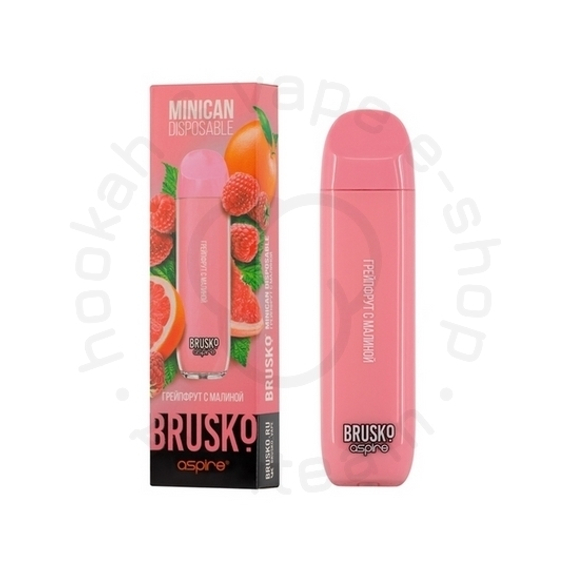 Одноразовая электронная система, Модель BRUSKO Minican (грейпфрут-малина)