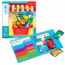 Магнитная логическая игра Bondibon для путешествий "МАГАЗИН" 5+