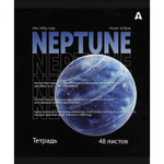 Тетрадь 48л., А5, клетка, Alingar "Planets", скрепка, мелованый картон ( стандарт), блок офсет, 5 дизайнов в пленке т/у