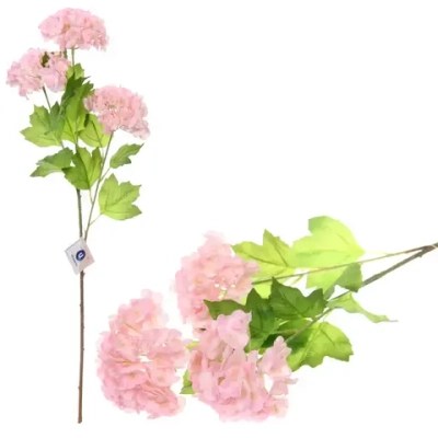 Цветок искусственный «Natur» 66см Гортензия розовая