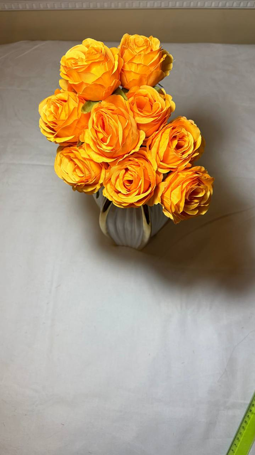 Искусственные цветы, желтые подсолнухи / Высота 44 см. 9 стебелей 9 бутонов/