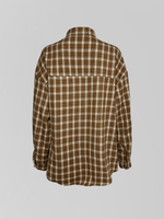 Рубашка Lan Lan 9136 удлиненная в клетку