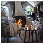 Свеча ароматическая IKEA ENSTAKA (ЭНСТАКА), Костер, Серый, 40 часов