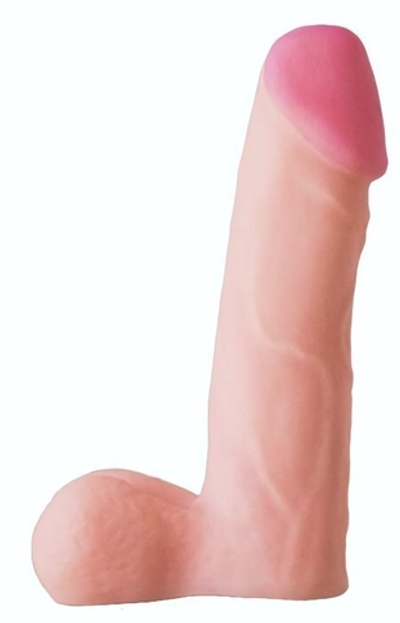 Телесная реалистичная насадка на Harness с коннектором BLACK LINE - 17 см. (Цвет: телесный)