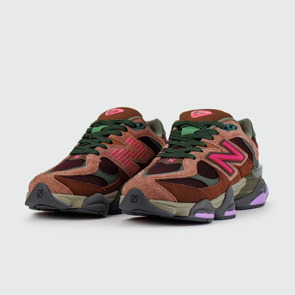 Кроссовки New Balance 9060 Brown Pink Mix Wmns