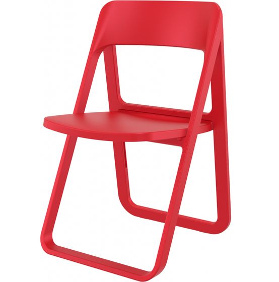 Красный пластиковый складной стул Dream | Siesta Contract | Турция
