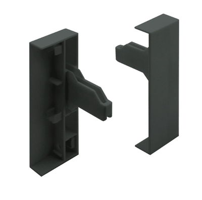 Соединитель передней панели для низкого внутреннего ящика LineBox H=88, графит AQ