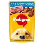 Влажный корм для взрослых собак PEDIGREE с говядиной и ягненком в соусе 85 г