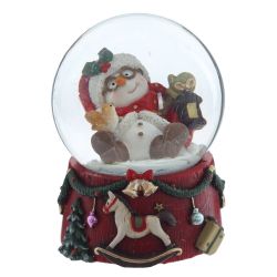 GAEM Фигурка декоративная "Снеговик" в стекл шаре, D 6.5 см, L6,5 W7 H9 см, 2в.