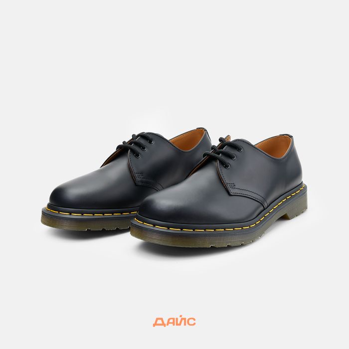 Ботинки Dr. Martens 1461 Yellow Stitch Smooth артикул:11838002 - купить в магазине Дайс