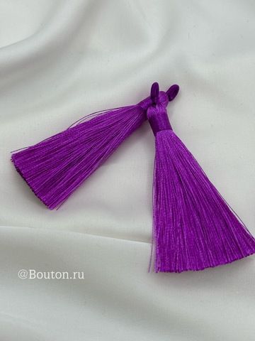 Кисточка для штор фиолетовая 8 см