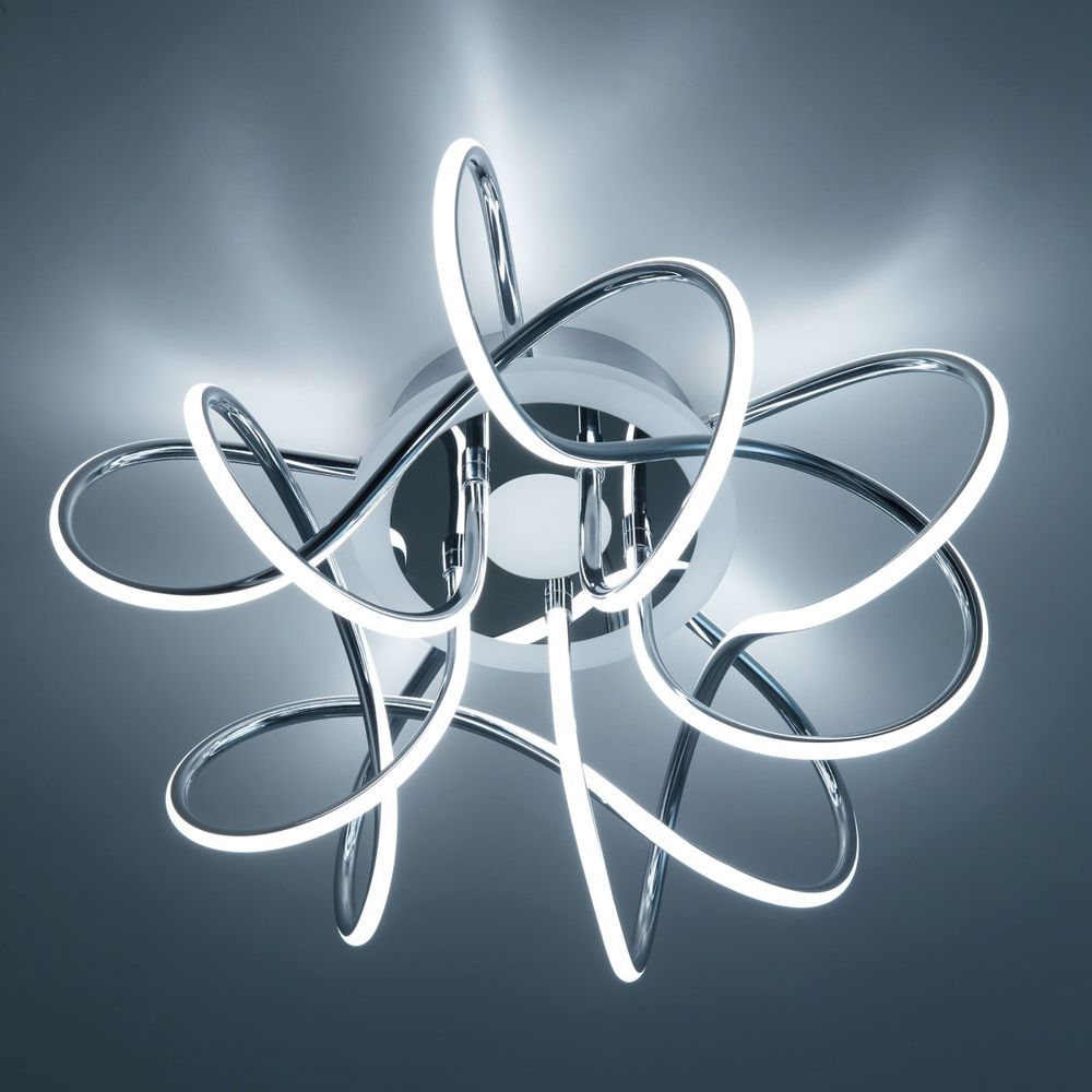 Citilux Джемини Смарт CL229A151E RGB Умная люстра Хром