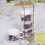 Набор кружек на стойке 200мл «Прованс»