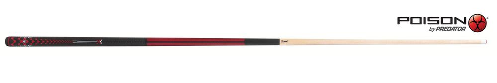 Кий Poison VX⁵ Jump-Break Red GTX™ Grip 3PC Пул 19oz