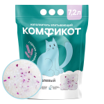 Наполнитель силикагелевый впитывающий, 7.2л Лаванда Комфикот