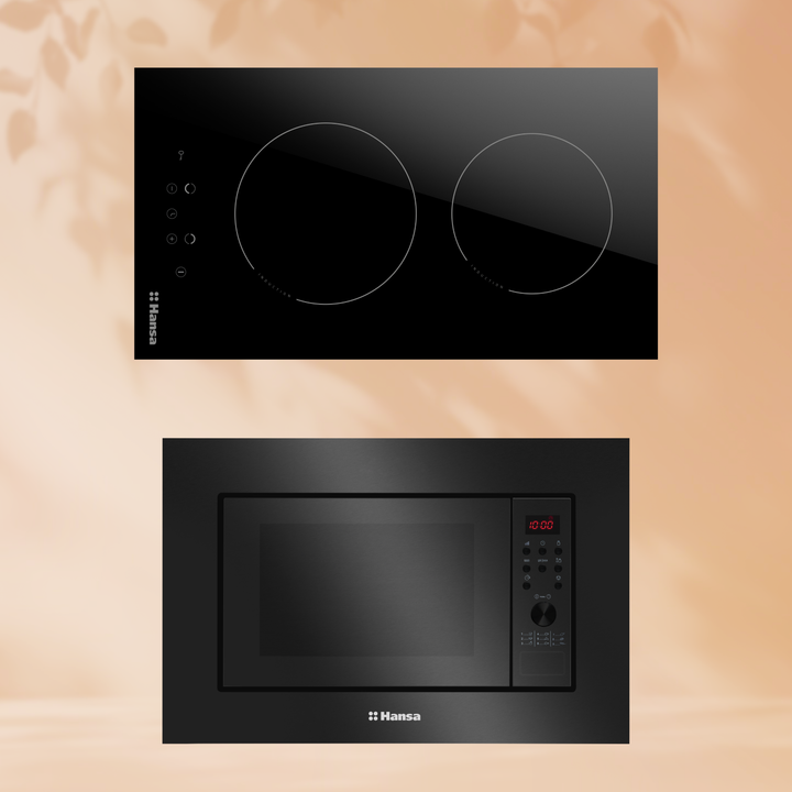 Комплект встраиваемой техники: Индукционная варочная панель Hansa BHI36200 + Микроволновая печь Hansa AMGB20E2GB