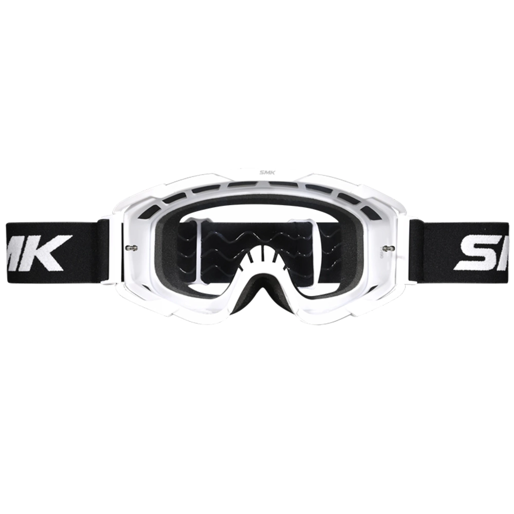 Очки кроссовые SMK TERRAIN, цвет белый, с прозрачной линзой