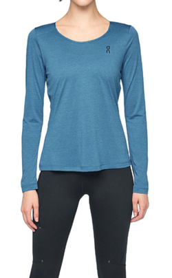 Женская теннисная футболка (dł. Рукава) ON Performance Long-T - небесный